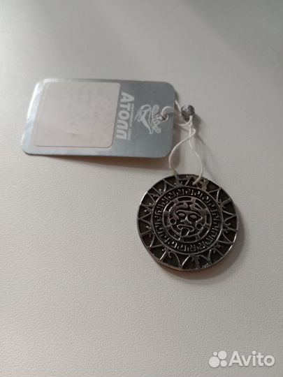Медальон дублон Пираты Карибского моря серебро 925