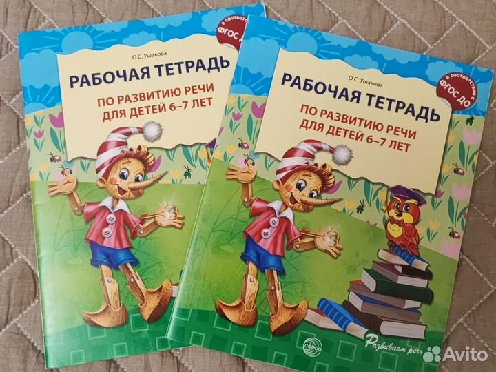 Рабочая тетрадь по развитию речи