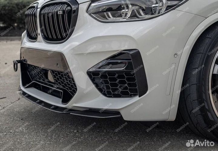 Губа передняя BMW X3M F97 X4M F98 pre lci