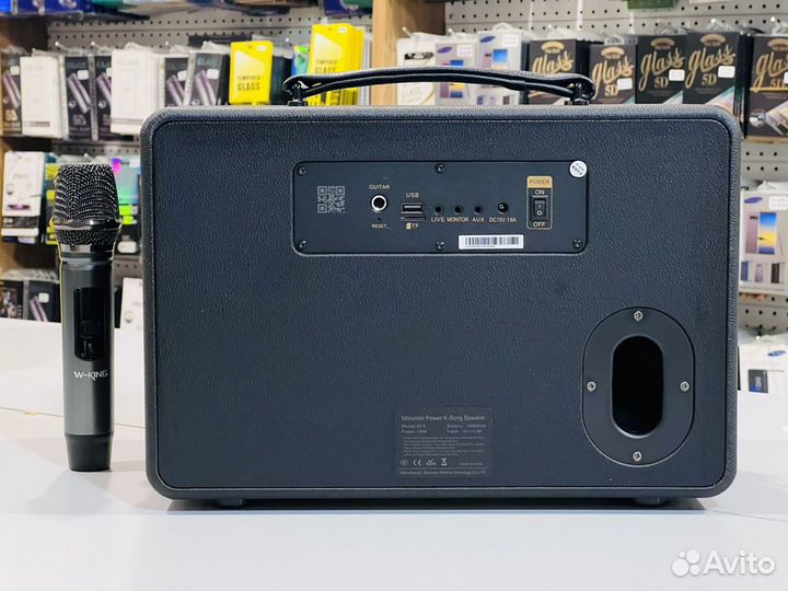 Мощная колонка караоке W-King K6S 100W