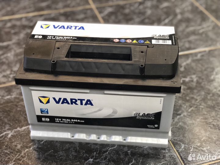 Varta black dynamic 70 низкий