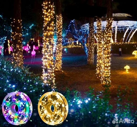 Гирлянда уличная бахрома