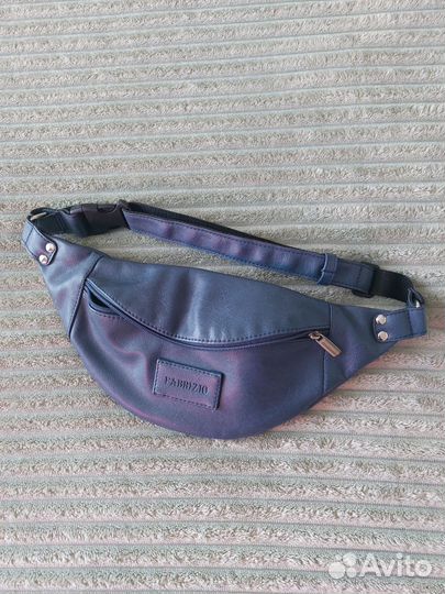 Сумка поясная женская fabrizio синяя