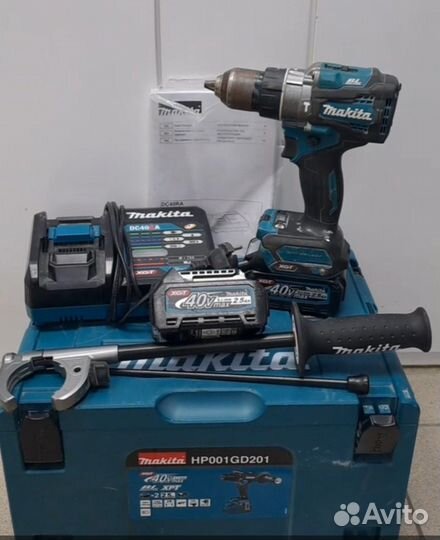 Ударная дрель-шуруповерт XGT Makita HP001GD201