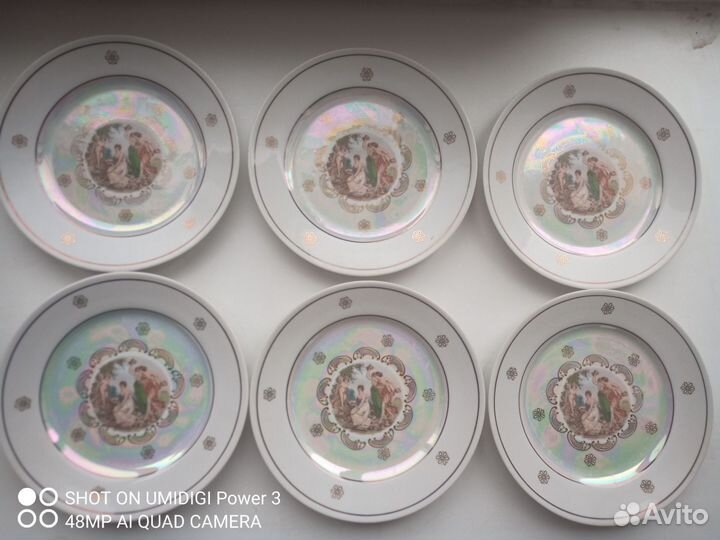 Тарелки Мадонна ГДР 6 штук 19 см новые