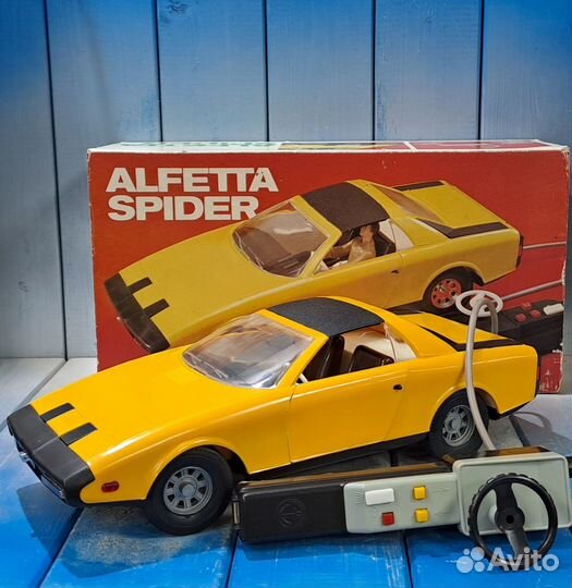 Игрушка из ГДР машинка с эл.мотором alfetta spider