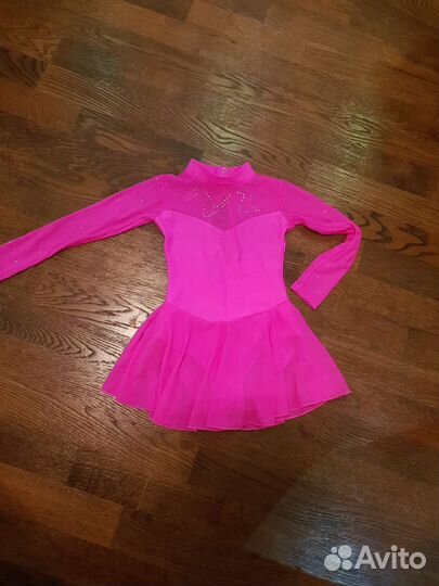 Купальник гимнастический для девочек розовый