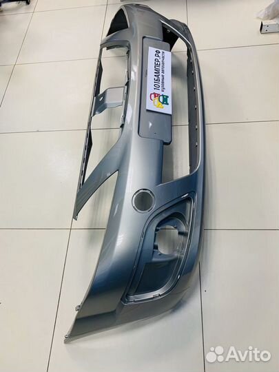 Бампер передний на LADA Largus Цвет Серый базальт