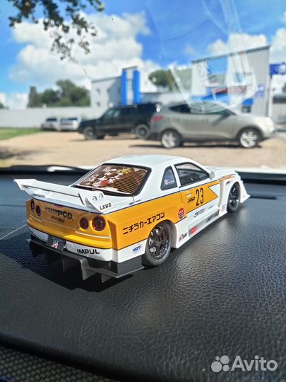 Моделька nissan skyline r34