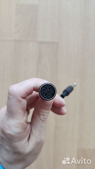 Переходник DIN 5pin (f) мама — Jack 6.35 (m) папа