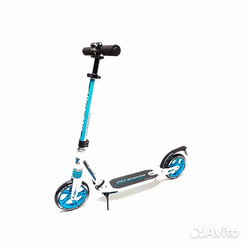 Самокат Tech Team City scooter Бело-голубой