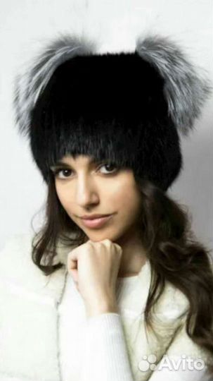 Шапки женские новые норка,кролик рекс