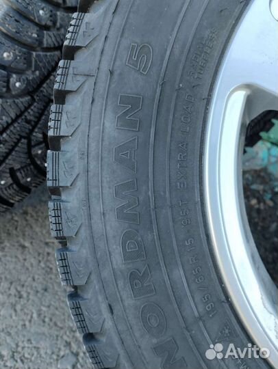 Колëса зимние шипованные в сборе R-15, 4*100