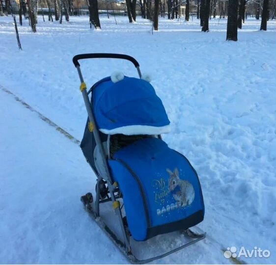 Детские санки коляска бу
