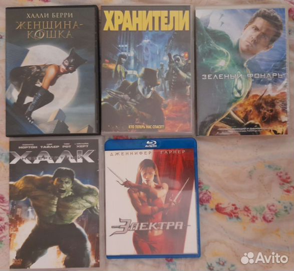 Фильмы про супергероев Marvel, DC на dvd