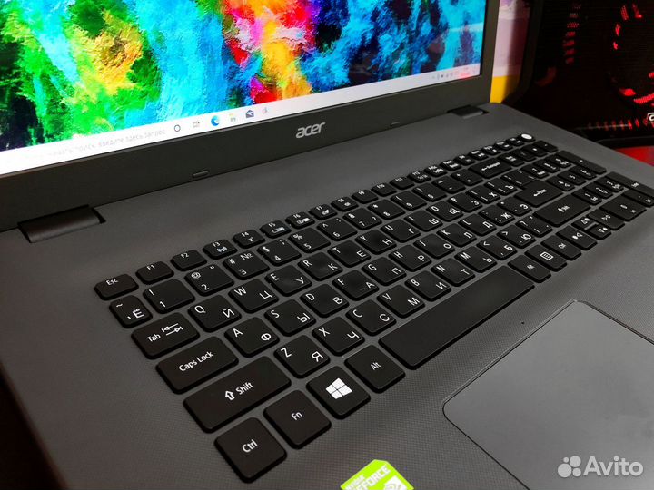 Ноутбуки Acer GeForce+Intel Core с большим экраном
