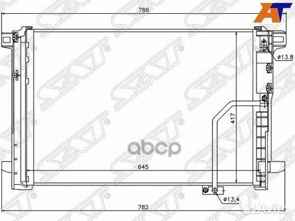 Радиатор кондиционера Mercedes-Benz C-Class 07
