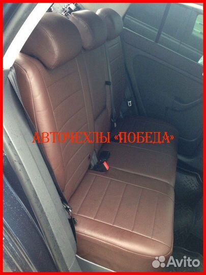 Чехлы Volkswagen Golf+ Plus из экокожи шоколадные