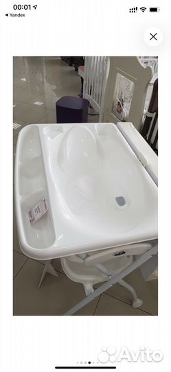 Пеленальный столик с ванночкой cam