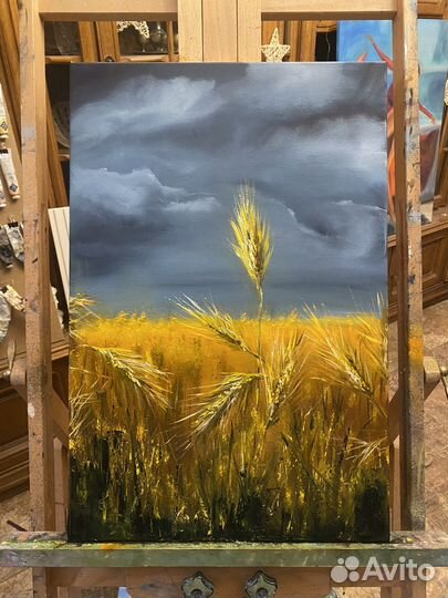 Картина маслом Перед грозой