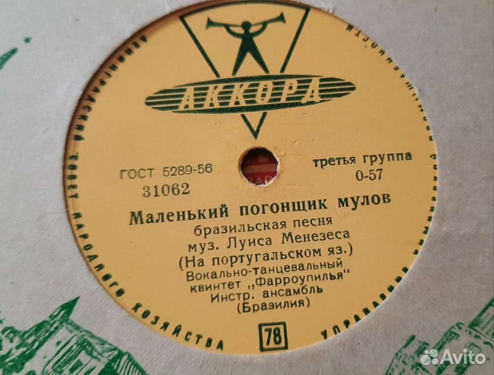 Пластинки для патефона