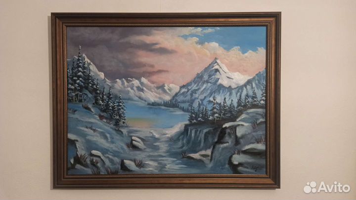 Картина маслом на холсте Mountains