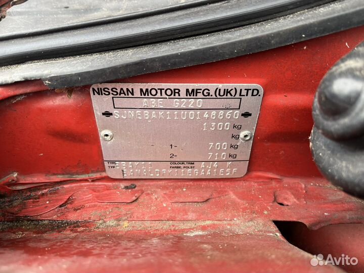 Двигатель 1.3 cg13de Nissan Micra K11