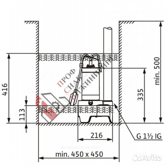 Насос Rexa mini 3 - V04.13/M08-523/A-5M 1х230В/50