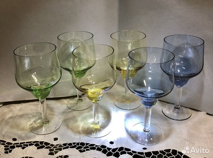 Бокалы цветные. СССР