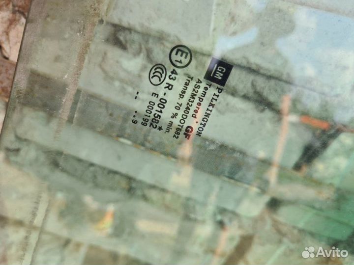 Стекло двери переднее правое Opel Astra H 2009