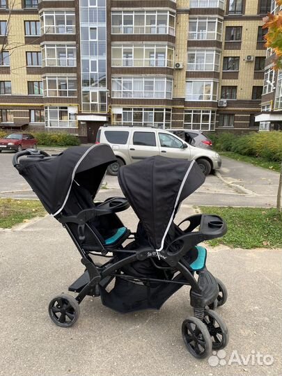 Коляска для двойни, погодок