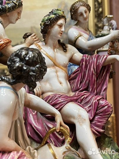 Фарфоровая композиция «Аполлон и нимфы»