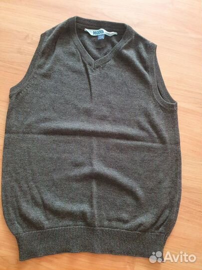 Жилетка школьная серая рост 134