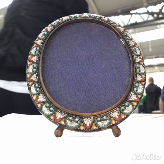 Рамка микромозаика антиквариат в идеале, Италия