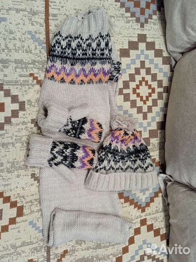 Шарф, шапка, рукавицы