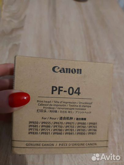 Оригинальная печатающая головка canon pf 04