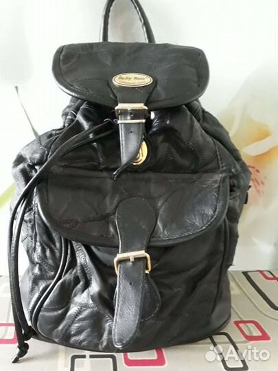 Рюкзак женский натуральная кожа бу