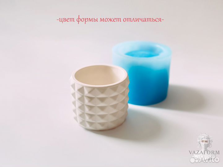 Силиконовая форма кашпо Колючка