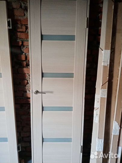 Межкомнатные двери бу 60 см с коробкой