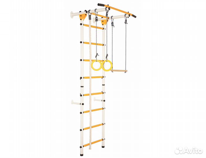 Шведская стенка Юный Атлет-С лайт (белая)