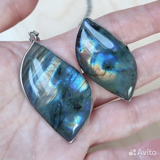 Лабрадорит комплект украшений