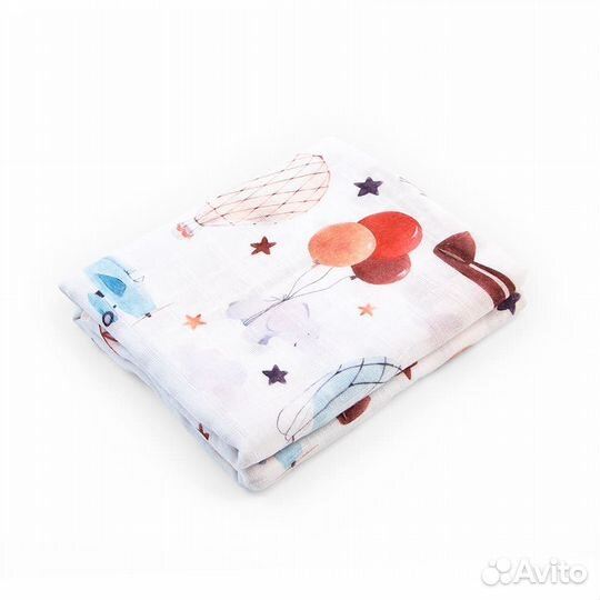 Пеленка-простынь Золотой Гусь муслиновая