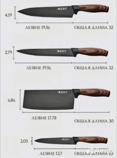 Набор супер острых ножей