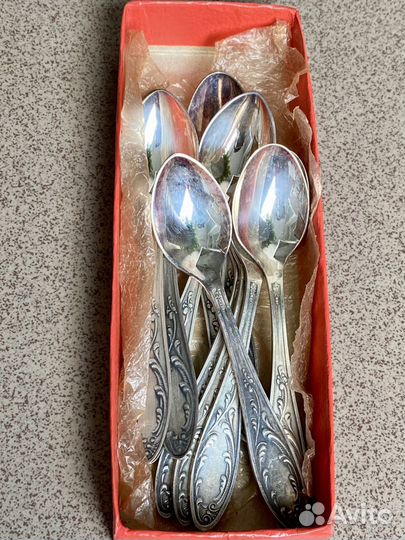 Кофейные ложки мельхиор новые СССР Кольчугино