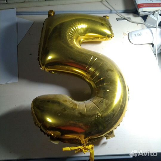 Несдуваещийся шарик в виде 5