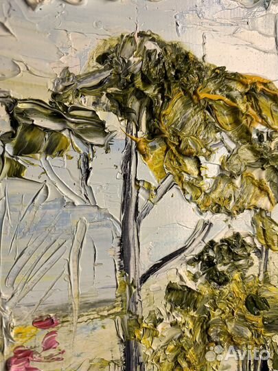 Картина маслом на холсте пейзаж