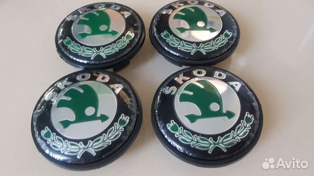 Заглушки литых дисков колпачки VAG Scoda 65мм