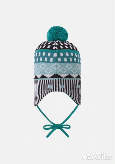 Шапка-бини Reima Tassutus зеленая 48