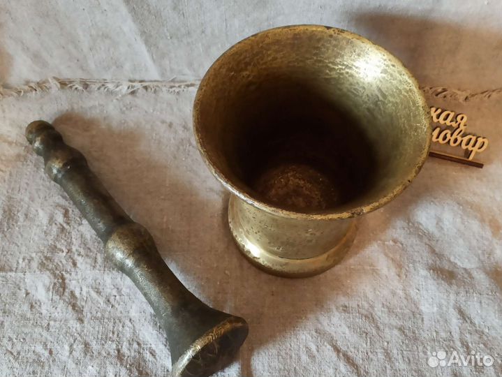 Большая ступка с пестиком, дореволюционная