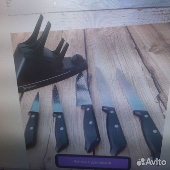 Набор ножей tefal samurai новые на подставке